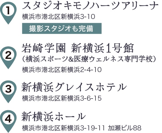 横浜お支度会場住所名