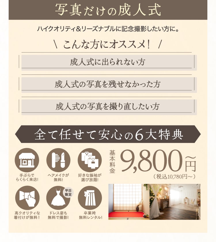 写真だけの成人式》