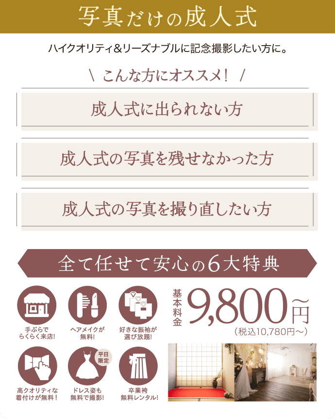 写真だけの成人式