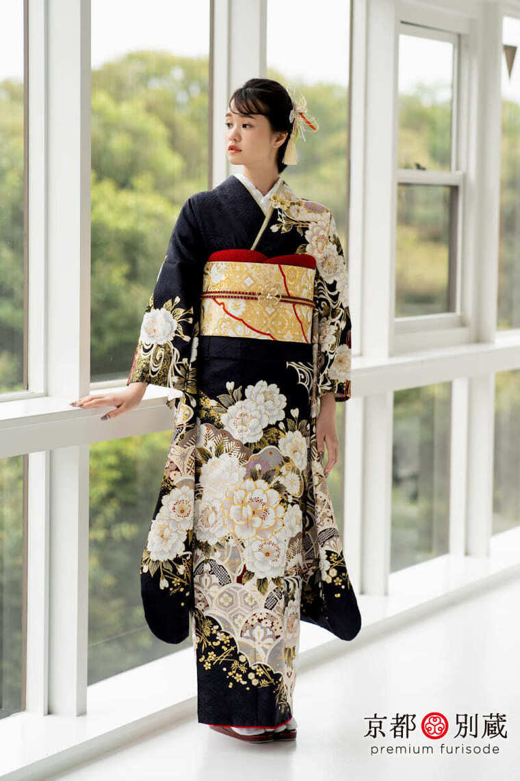 振袖のみ　本日～5/15まで出品　特別商品 楽天市場】振袖 レンタル 170cm 青 紺色 振袖 辻が花 振袖