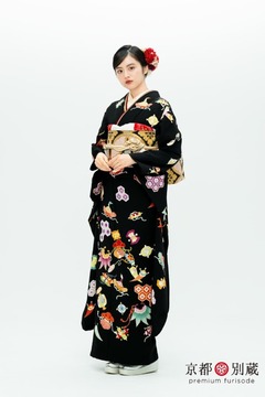 KM-12　竹下優名 　宝尽くし　伝統古典　振袖　成人の日　成人式　二十歳の集い　京都別蔵　五条　横浜