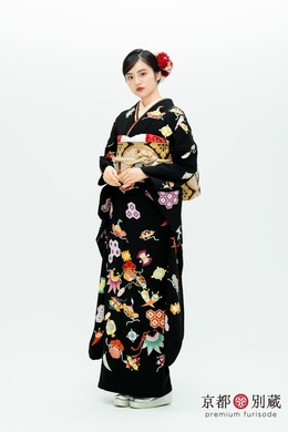 KM-12　竹下優名 　宝尽くし　伝統古典　振袖　成人の日　成人式　二十歳の集い　京都別蔵　五条　横浜