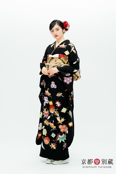 KM-12　竹下優名 　宝尽くし　伝統古典　振袖　成人の日　成人式　二十歳の集い　京都別蔵　五条　横浜
