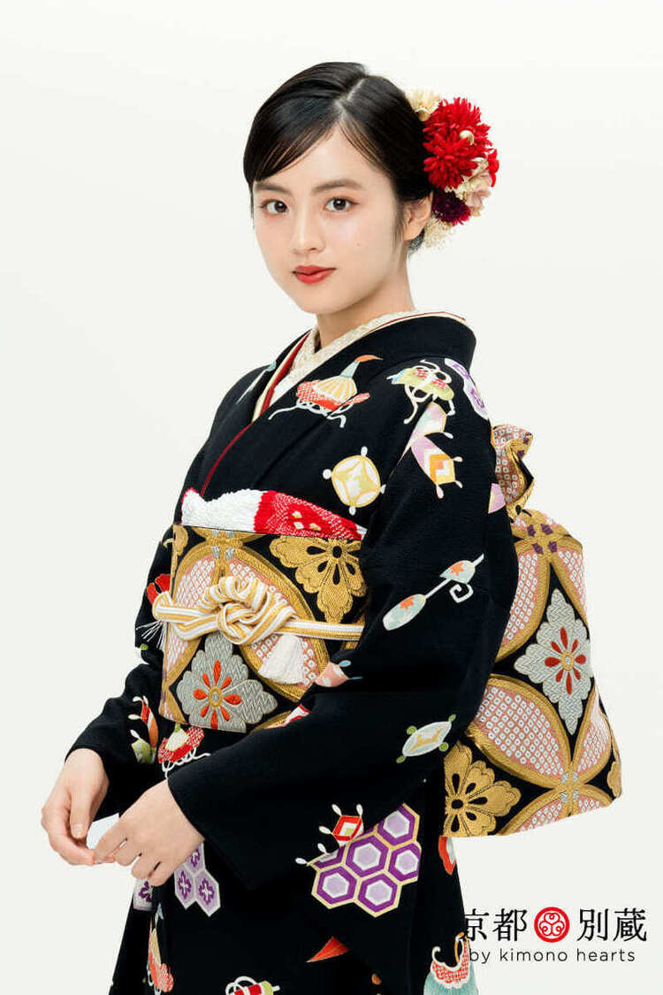 KM-12　竹下優名 　宝尽くし　伝統古典　振袖　成人の日　成人式　二十歳の集い　京都別蔵　五条　横浜