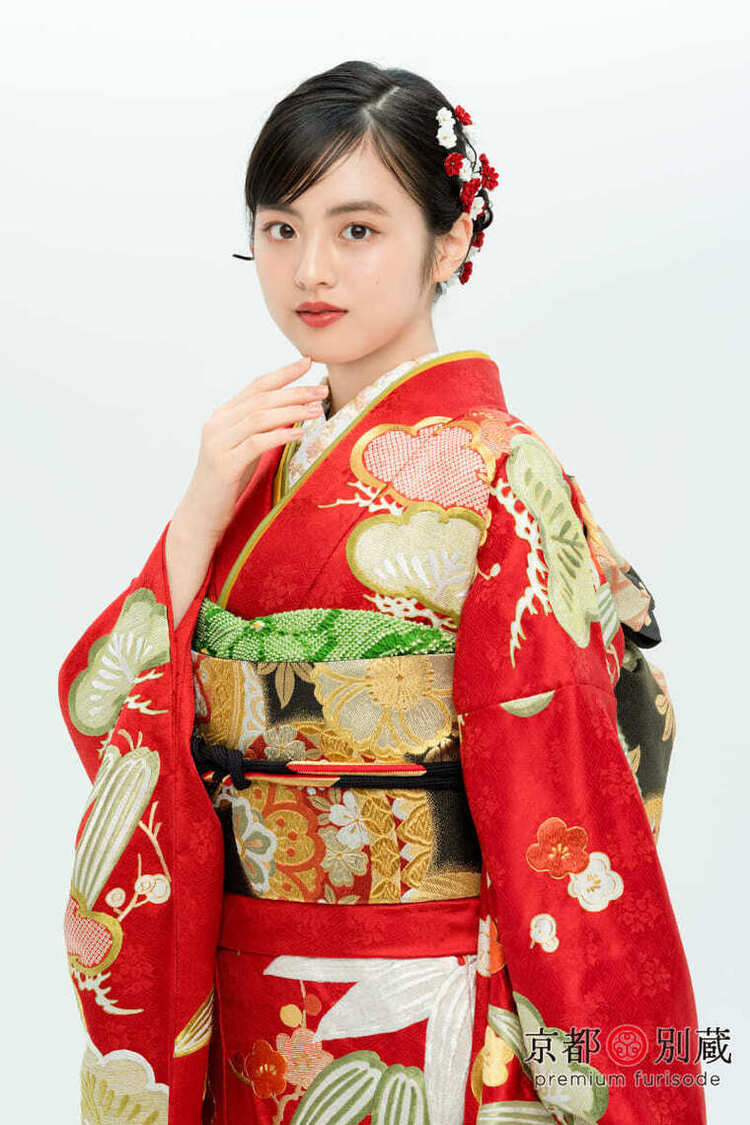 KM-10　竹下優名 　松竹梅　伝統古典　振袖　成人の日　成人式　二十歳の集い　京都別蔵　五条　横浜