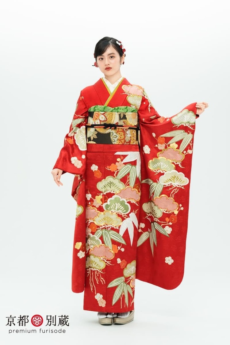 KM-10　竹下優名 　松竹梅　伝統古典　振袖　成人の日　成人式　二十歳の集い　京都別蔵　五条　横浜